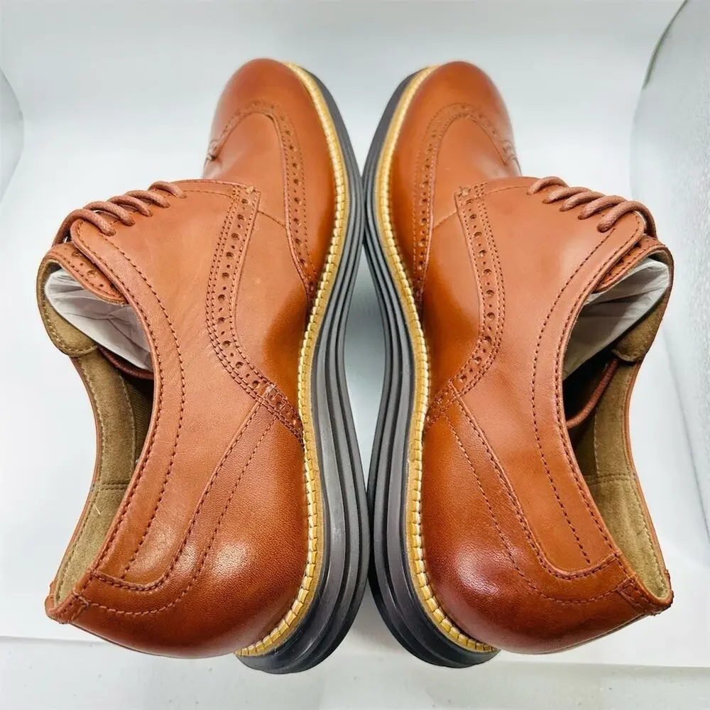 Cole Haan Original Grand Shortwing Oxford Wingtip Brogue Brown Men's 10M